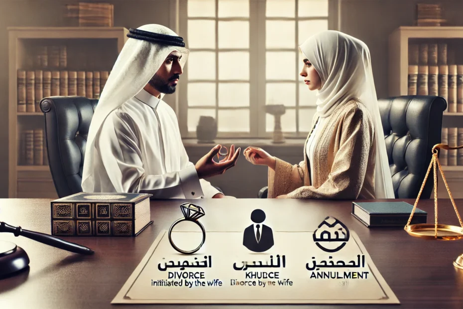 الفرق بين الطلاق والخلع والفسخ