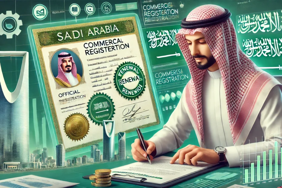 تجديد السجل التجاري للشركات في السعودية