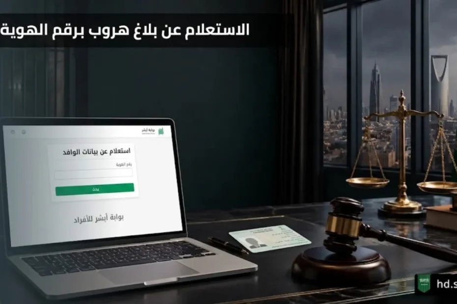 الاستعلام عن بلاغ هروب برقم الهوية