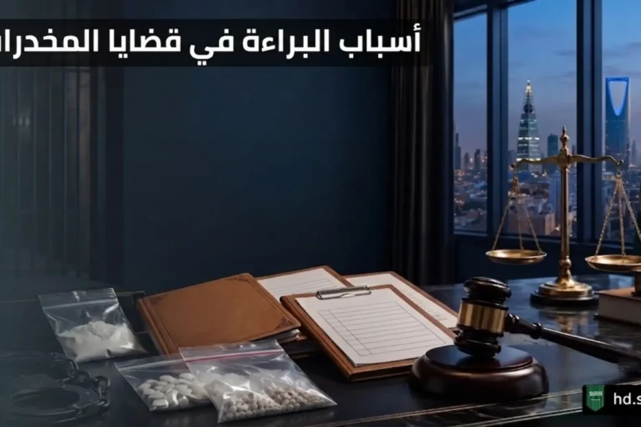 أسباب البراءة في قضايا المخدرات في السعودية