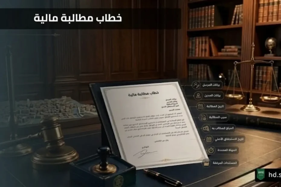 خطاب مطالبة مالية