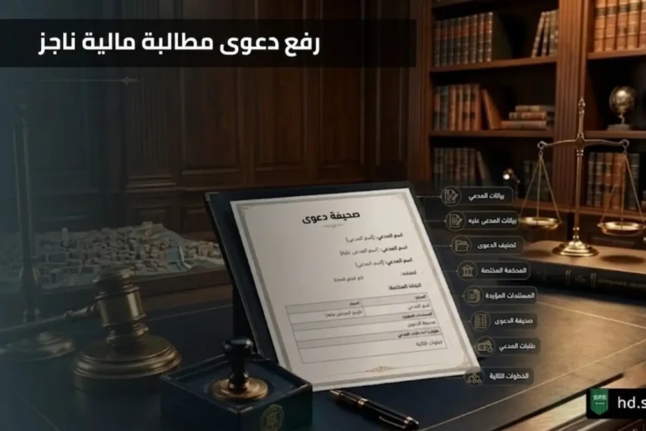 رفع دعوى مطالبة مالية ناجز