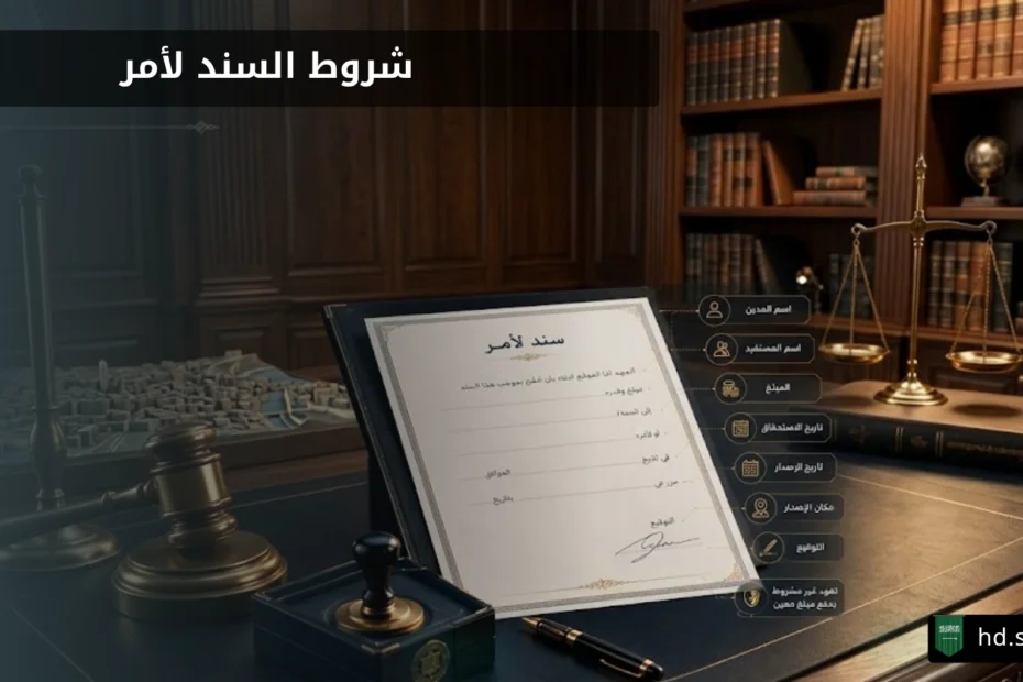 شروط السند لأمر في السعودية