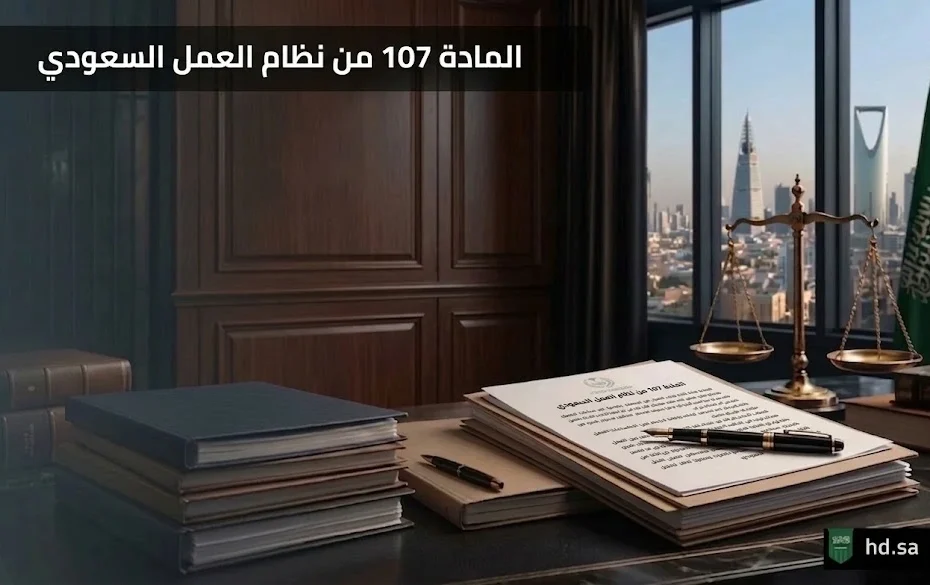 المادة 107 من نظام العمل