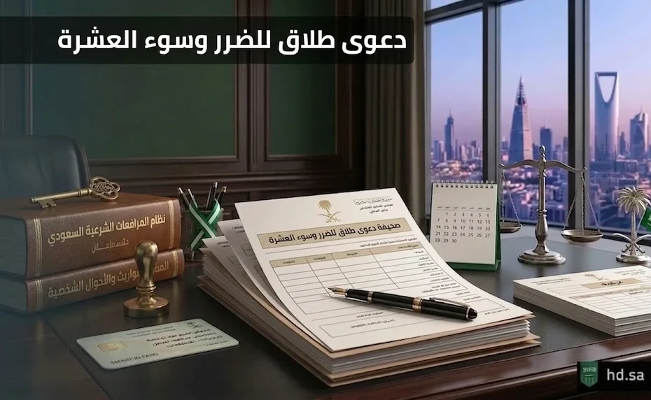 دعوى طلاق للضرر وسوء العشرة